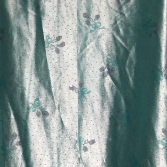 Vintage Previews USA Blue Floral Nightgown and Robe Size Large - Picture 4 of 10